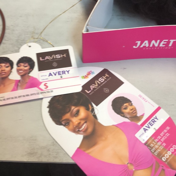 Brand new stylish wig by Janet 100% human hair curly pixie - Picture 6 of 6